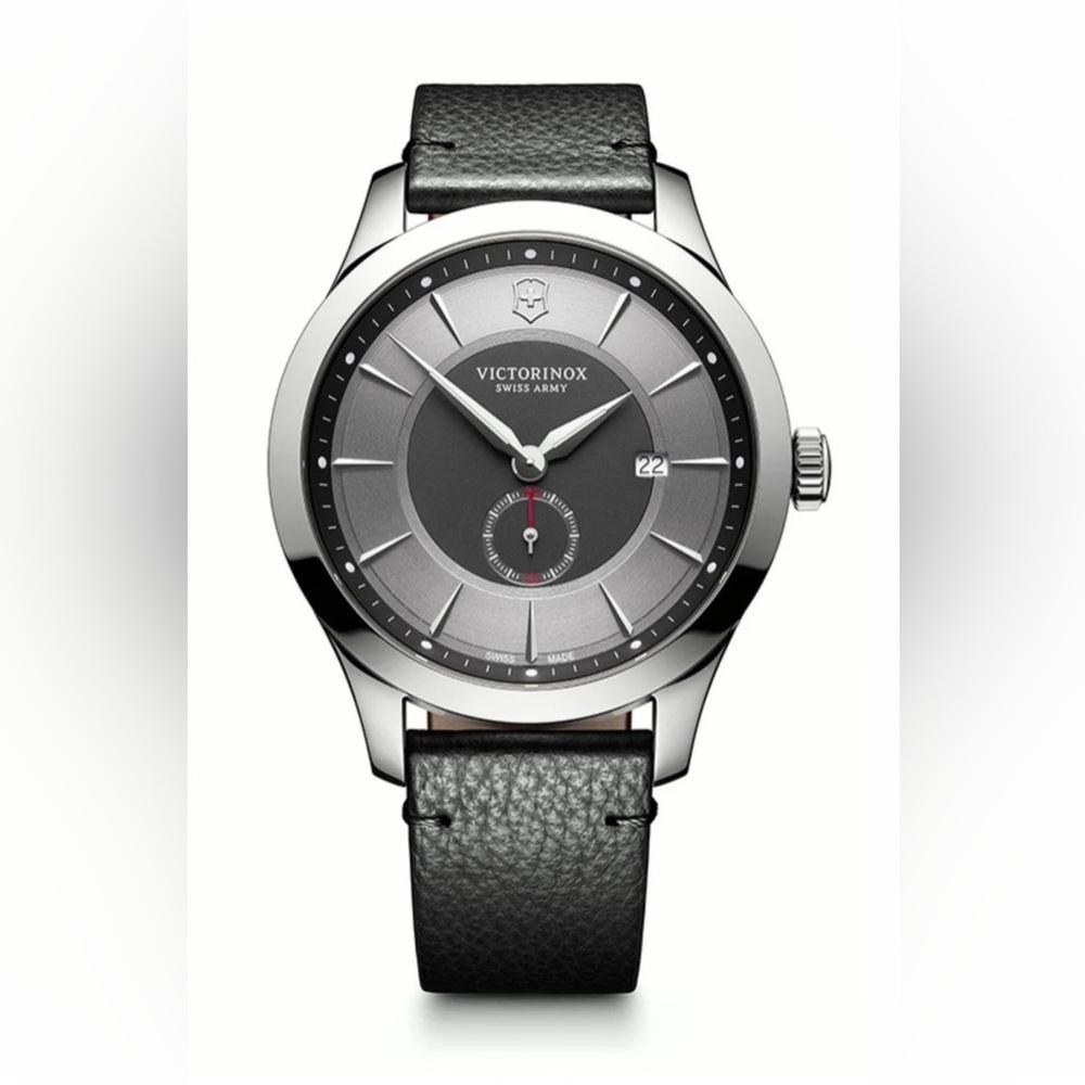 VICTORINOX Alliance 241765 Silver Quartz Stainless New Battery 44mm Men's Watch